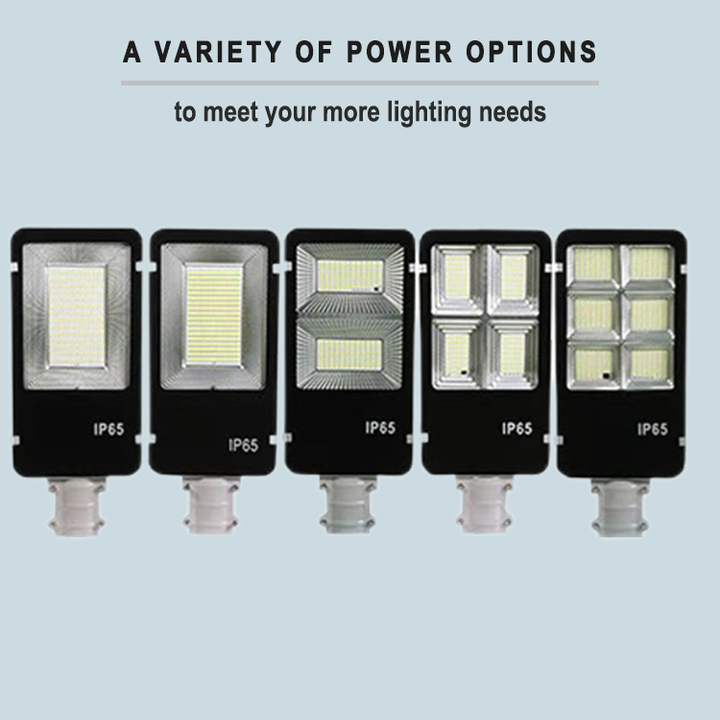 Lampadaire solaire LED en Aluminium avec télécommande 100w 200w 300w 400W 500W IP65, lampadaire fendu étanche avec poteau