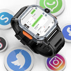 Montre connectée Android 4G avec écran IPS de 2,03 pouces, GPS, WiFi, paiement, suivi de fréquence cardiaque, appels tactiles, style