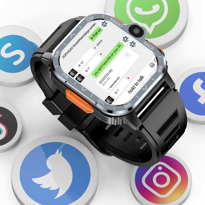 Montre connectée Android 4G avec écran IPS de 2,03 pouces, GPS, WiFi, paiement, suivi de fréquence cardiaque, appels tactiles, style