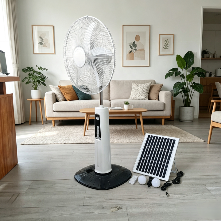 18-Inch Smart AC/DC 12V Solar Fan