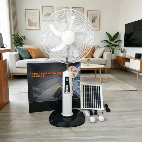 18-Inch Smart AC/DC 12V Solar Fan