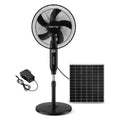 Ventilateur de sol solaire moderne avec commande par interrupteur, 3 vitesses, oscillant, économe en énergie et facile à installer