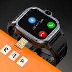 Montre connectée Android 4G avec écran IPS de 2,03 pouces, GPS, WiFi, paiement, suivi de fréquence cardiaque, appels tactiles, style