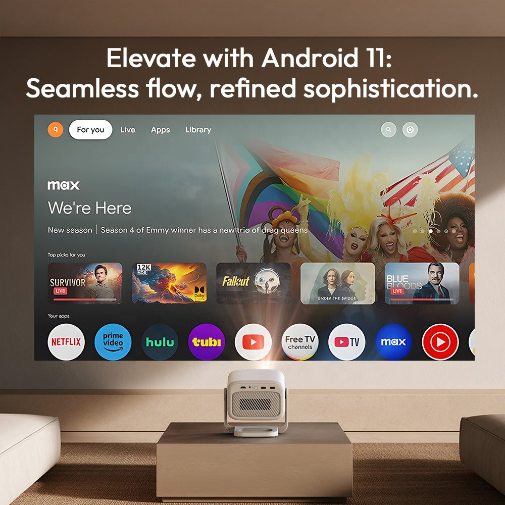 Mini Projecteur Vidéo 4K | Android | WiFi | Bluetooth | Home Cinéma