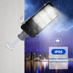 Lampadaire solaire LED en Aluminium avec télécommande 100w 200w 300w 400W 500W IP65, lampadaire fendu étanche avec poteau