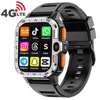 Montre connectée Android 4G avec écran IPS de 2,03 pouces, GPS, WiFi, paiement, suivi de fréquence cardiaque, appels tactiles, style