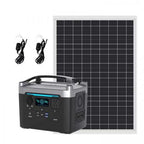 Générateur Solaire Hybride 500W Rechargeable par Soleil et Courant – Batterie Lithium Longue Durée