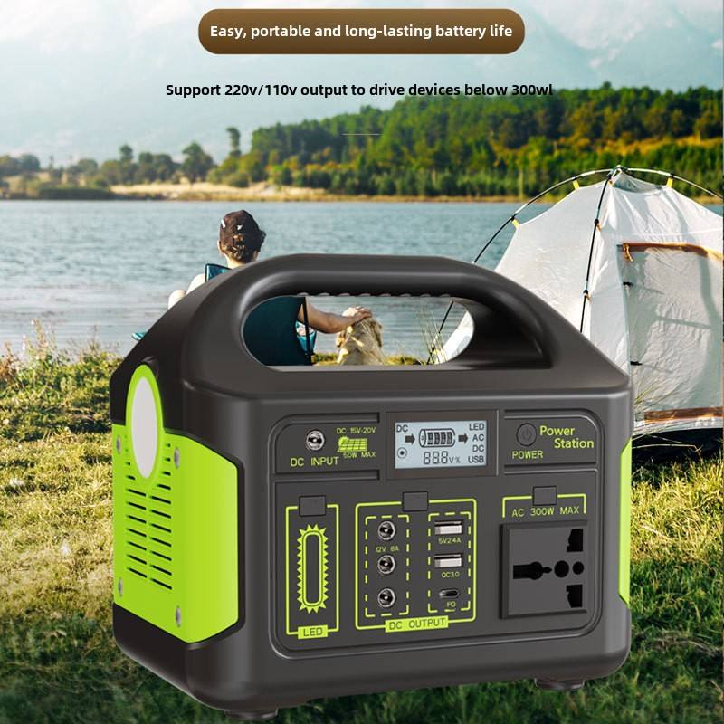 Générateur Solaire Hybride 300W Rechargeable par Soleil et Courant – Batterie Lithium Longue Durée