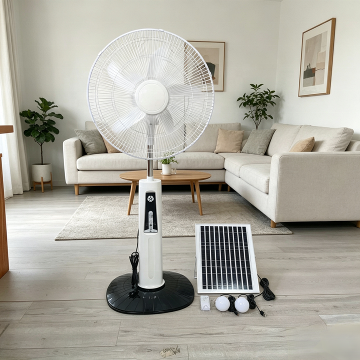 18-Inch Smart AC/DC 12V Solar Fan