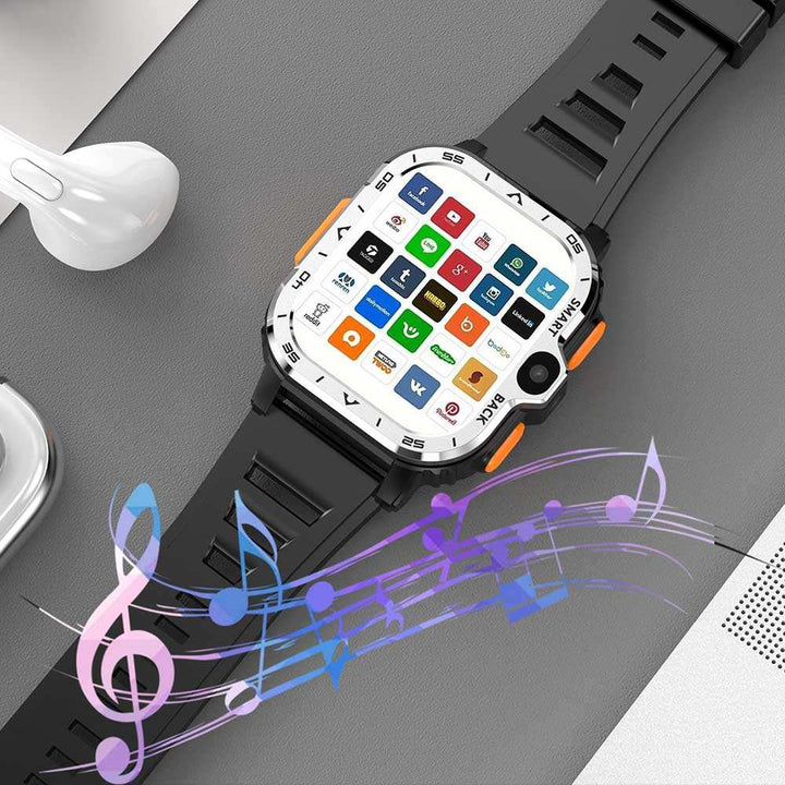 Montre connectée Android 4G avec écran IPS de 2,03 pouces, GPS, WiFi, paiement, suivi de fréquence cardiaque, appels tactiles, style