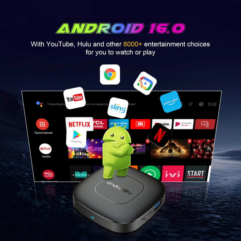 2025 mortal T1 Android16 Smart Home cinéma TV Box Rockchip RK3518 prise en charge Bluetooth 5.4 Google Assistant lecteur de Streaming WiFi 6