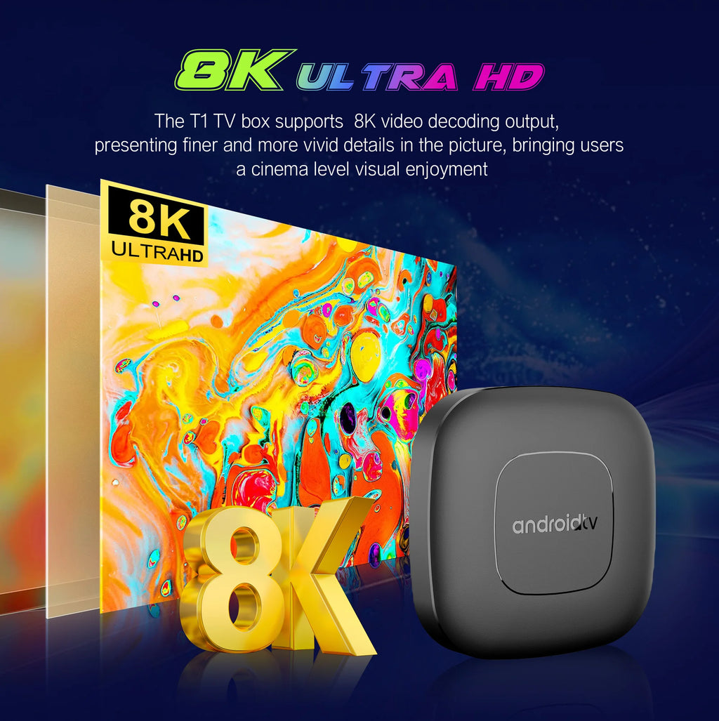 2025 mortal T1 Android16 Smart Home cinéma TV Box Rockchip RK3518 prise en charge Bluetooth 5.4 Google Assistant lecteur de Streaming WiFi 6